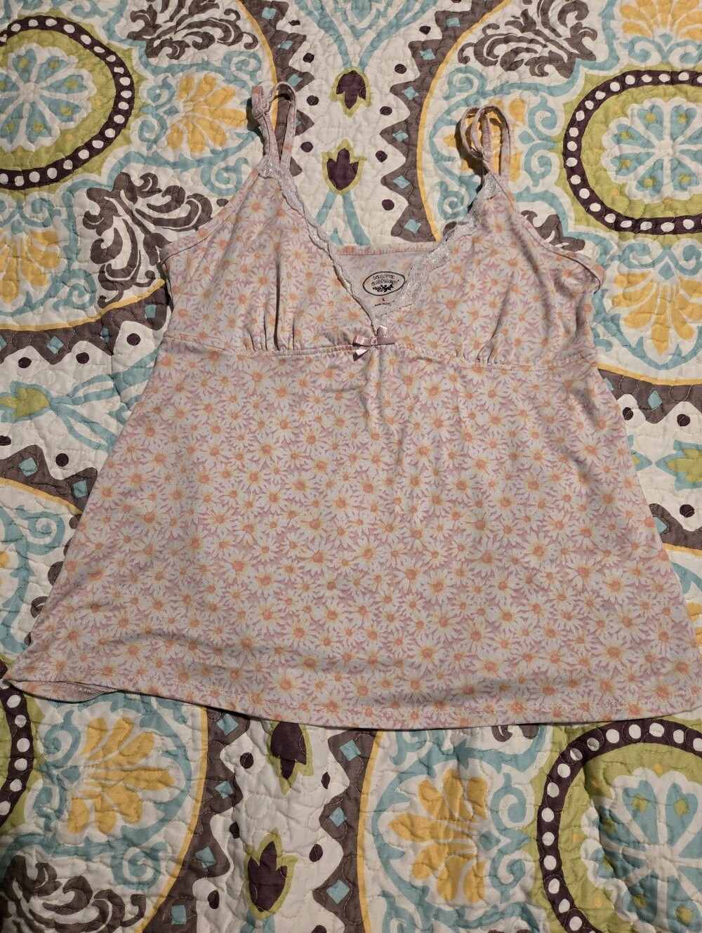 Laura Ashley Pale Pink Daisy-Print Camisole